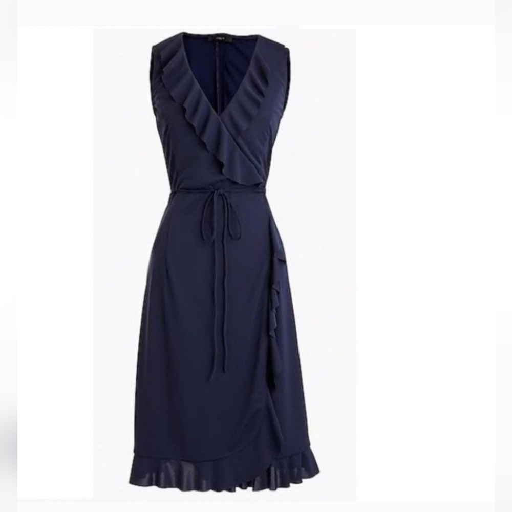 J. Crew Navy Midi Dress